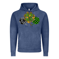 Vintage Denim st patricks day shamrock gold Vintage Hoodie - RanaPortraitStore