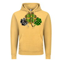 Vintage Mustard st patricks day shamrock gold Vintage Hoodie - RanaPortraitStore