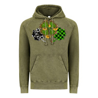 Vintage Olive st patricks day shamrock gold Vintage Hoodie - RanaPortraitStore