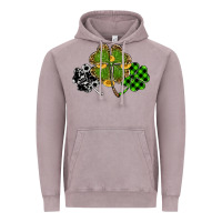 Vintage Zinc st patricks day shamrock gold Vintage Hoodie - RanaPortraitStore