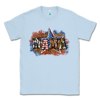 Dusty Blue patriotic mama Classic Tee - BundleAndBundleShop