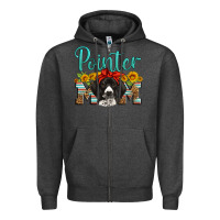 Charcoal Heather german shorthaired pointer mom Zipper Hoodie - Artiststas