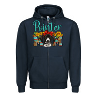 Navy german shorthaired pointer mom Zipper Hoodie - Artiststas