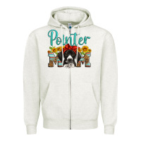Oatmeal Heather german shorthaired pointer mom Zipper Hoodie - Artiststas