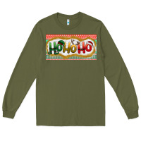 Army Green ho ho ho Long Sleeve Tee - BundleAndBundleShop