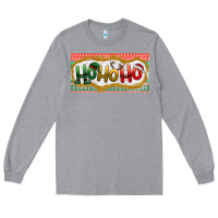 Heather Grey ho ho ho Long Sleeve Tee - BundleAndBundleShop