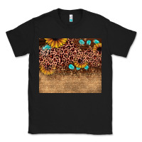 Black leopard glitter sunflower gemstone Classic Tee - JahusDesignShop