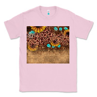 Bubblegum Pink leopard glitter sunflower gemstone Classic Tee - JahusDesignShop