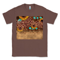 Chestnut leopard glitter sunflower gemstone Classic Tee - JahusDesignShop