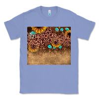 Colony Blue leopard glitter sunflower gemstone Classic Tee - JahusDesignShop