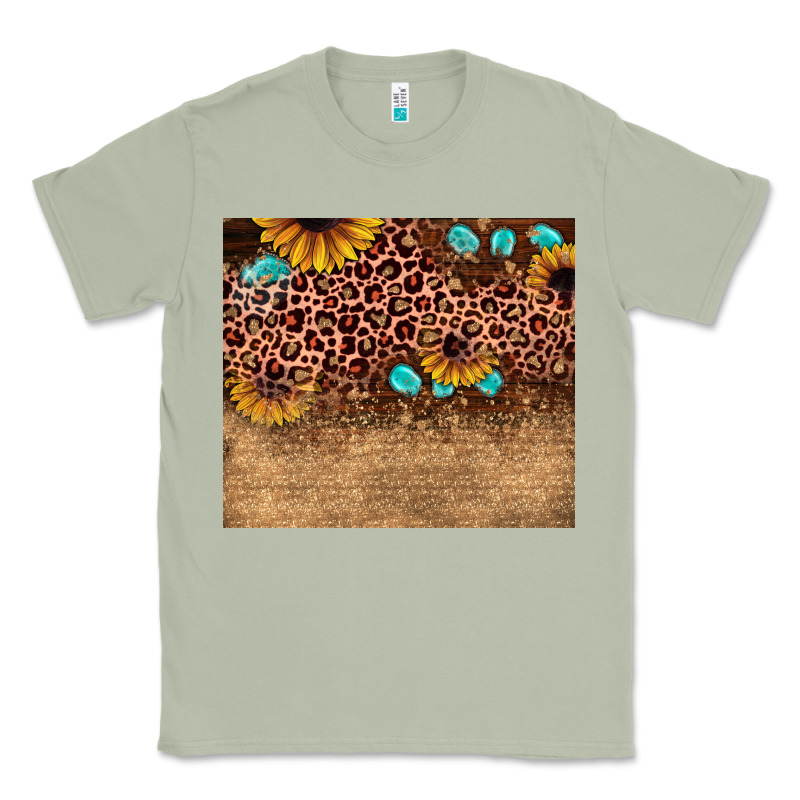 Leopard Glitter Sunflower Gemstone Classic Tee by JahusDesignShop | Teevron