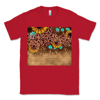 Red leopard glitter sunflower gemstone Classic Tee - JahusDesignShop