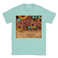 Seafoam leopard glitter sunflower gemstone Classic Tee - JahusDesignShop