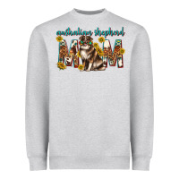 Heather Grey western australian shepherd mom Heavyweight Sweatshirt - texasbilliewilder
