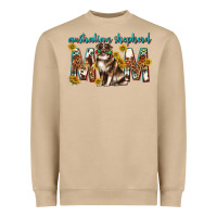 Mushroom western australian shepherd mom Heavyweight Sweatshirt - texasbilliewilder