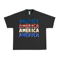 Pigment Black America 4th of July Urban Heavy Tee - CowGirlArtShop