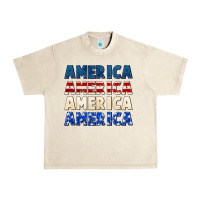 Sandshell America 4th of July Urban Heavy Tee - CowGirlArtShop