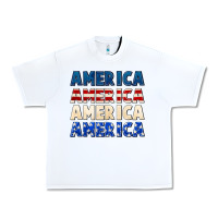 White America 4th of July Urban Heavy Tee - CowGirlArtShop
