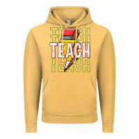 Vintage Mustard teach Vintage Hoodie - texasbilliewilder