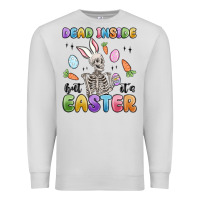 Dove Grey dead inside but it's easter Premium Sweatshirt - MaliasSmallBusiness