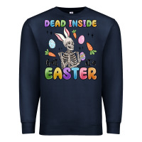 Navy dead inside but it's easter Premium Sweatshirt - MaliasSmallBusiness