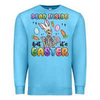 Ocean Blue dead inside but it's easter Premium Sweatshirt - MaliasSmallBusiness