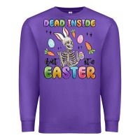 Purple dead inside but it's easter Premium Sweatshirt - MaliasSmallBusiness