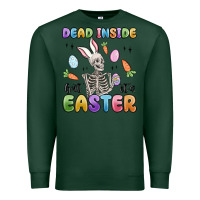 Sports Green dead inside but it's easter Premium Sweatshirt - MaliasSmallBusiness