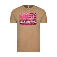 Vintage Coffee Back The Pink American Flag Vintage Tee - texasbilliewilder