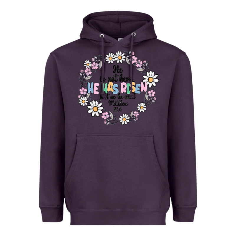 He Has Risen Heavyweight Hoodie by MaliasSmallBusiness | Teevron