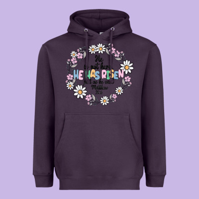 He Has Risen Heavyweight Hoodie Designed By Maliassmallbusiness