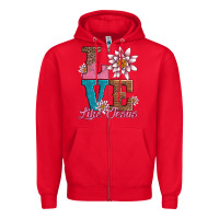 Red valentines day love like jesus Zipper Hoodie - AdoDesignShop