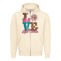 Sandshell valentines day love like jesus Zipper Hoodie - AdoDesignShop