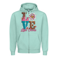 Seafoam valentines day love like jesus Zipper Hoodie - AdoDesignShop