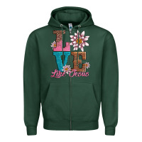 Sports Green valentines day love like jesus Zipper Hoodie - AdoDesignShop