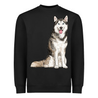Black husky Heavyweight Sweatshirt - RanaPortraitStore