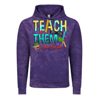 Cloud Purple teach them to be kind Vintage Hoodie - texasbilliewilder