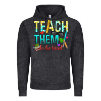 Vintage Black teach them to be kind Vintage Hoodie - texasbilliewilder