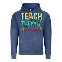 Vintage Denim teach them to be kind Vintage Hoodie - texasbilliewilder