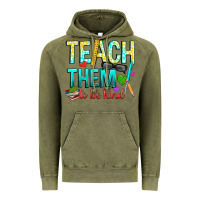 Vintage Olive teach them to be kind Vintage Hoodie - texasbilliewilder