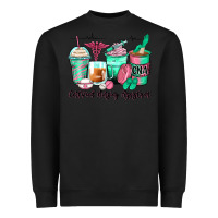 Black certified nursing assistant coffee cups Heavyweight Sweatshirt - Zillion Design Studio