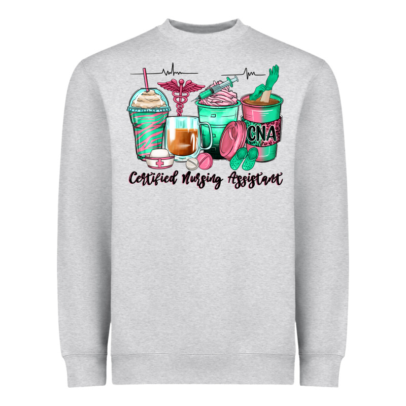 Certified Nursing Assistant Coffee Cups Heavyweight Sweatshirt by Zillion Design Studio | Teevron