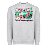 Heather Grey certified nursing assistant coffee cups Heavyweight Sweatshirt - Zillion Design Studio