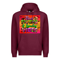 Burgundy thick thighs and spooky vibes tumbler Premium Hoodie - BundleAndBundleShop