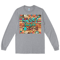 Heather Grey sassy since forever Long Sleeve Tee - JahusDesignShop