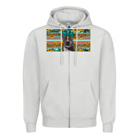 Dove Grey pittbull license plate Zipper Hoodie - Artiststas