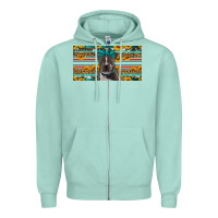 Seafoam pittbull license plate Zipper Hoodie - Artiststas