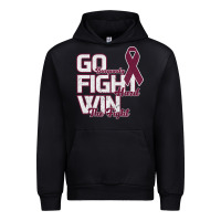 Black Go Burgundy Fifht Hard Win The Fight Urban Hoodie - Bettercallsaul