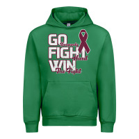Emerald Go Burgundy Fifht Hard Win The Fight Urban Hoodie - Bettercallsaul