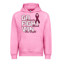 Fuchsia Pink Go Burgundy Fifht Hard Win The Fight Urban Hoodie - Bettercallsaul